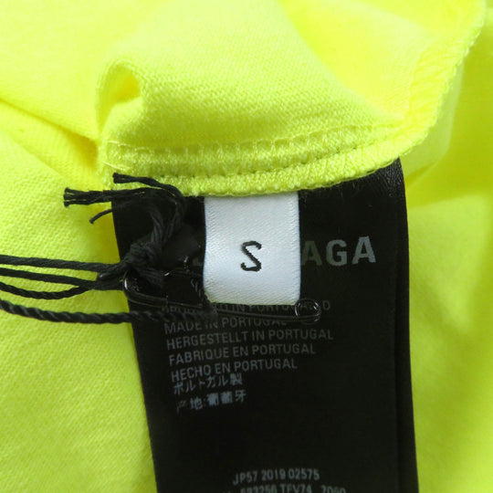 BALENCIAGA Short sleeve T-shirt 583256 cotton yellow Women S Used Authentic