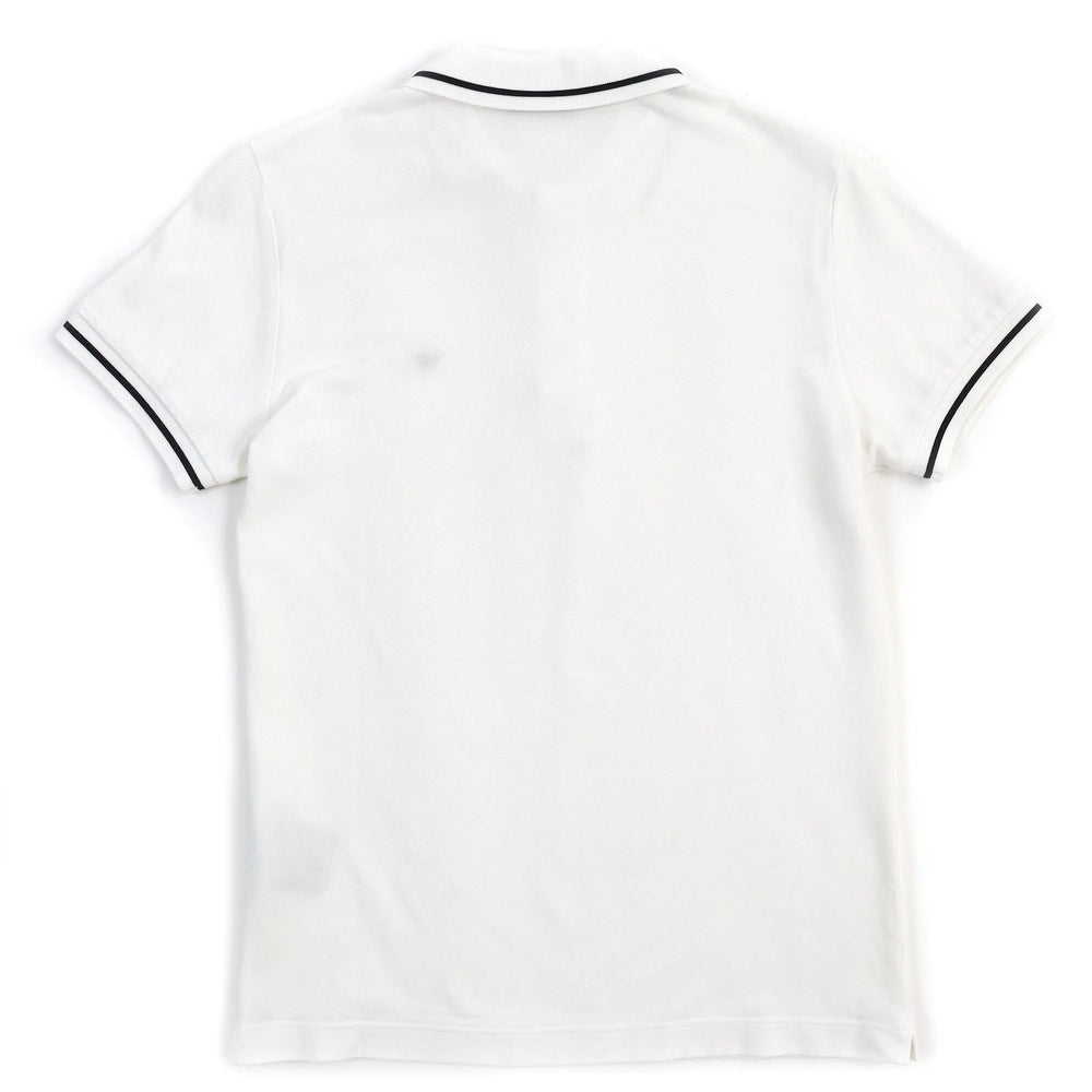 Dior HOMME Short sleeve polo shirt 733J805B0373 Outer material: 100% cotton White black mens XS Used Authentic