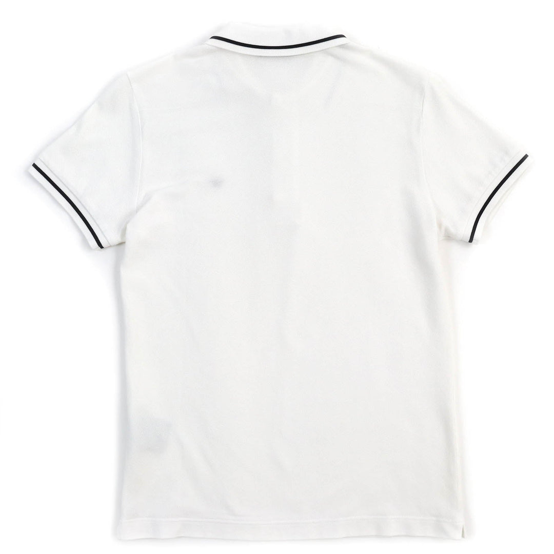 Dior HOMME Short sleeve polo shirt 733J805B0373 Outer material: 100% cotton White black mens XS Used Authentic