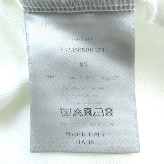Dior HOMME Short sleeve polo shirt 733J805B0373 Outer material: 100% cotton White black mens XS Used Authentic