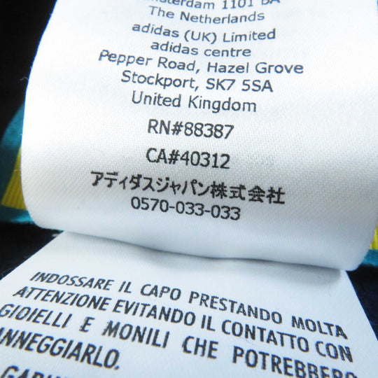GUCCI one piece 695679 Outer: 85% cotton, Outer: 15% nylon, Part: 100% nylon, Lining: 100% cotton, Trimming: 91% polyester, 9% polyurethane, Embroidery: 65% polyester, 31% cotton, 4% nylon Navy Trefoil embroidered chenille dress Women S Used Authentic