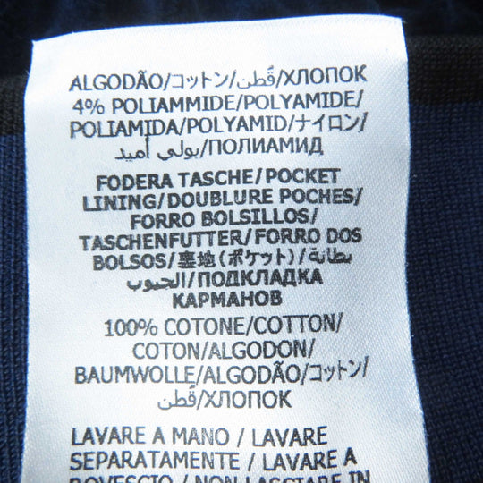 GUCCI one piece 695679 Outer: 85% cotton, Outer: 15% nylon, Part: 100% nylon, Lining: 100% cotton, Trimming: 91% polyester, 9% polyurethane, Embroidery: 65% polyester, 31% cotton, 4% nylon Navy Trefoil embroidered chenille dress Women S Used Authentic