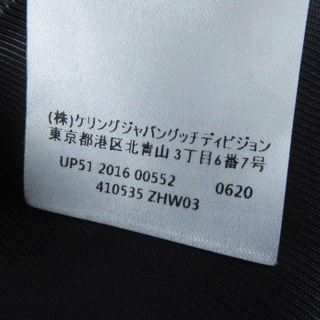 GUCCI coat 410535 Outer: 100% wool, Lining: 100% rayon black Women 38 Used Authentic