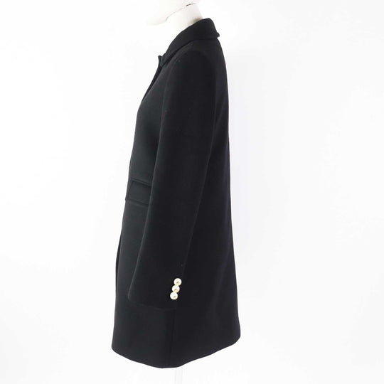 GUCCI coat 410535 Outer: 100% wool, Lining: 100% rayon black Women 38 Used Authentic