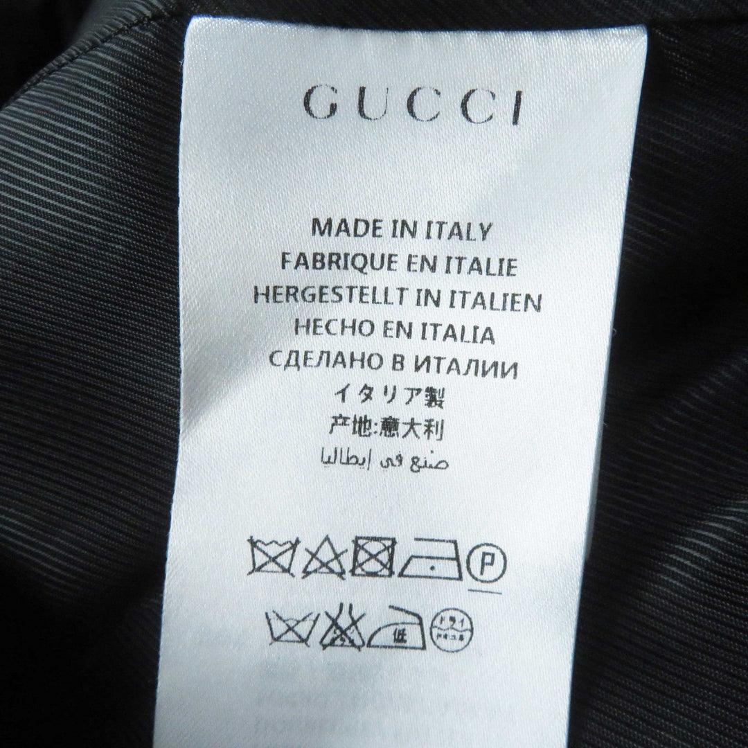 GUCCI coat 410535 Outer: 100% wool, Lining: 100% rayon black Women 38 Used Authentic