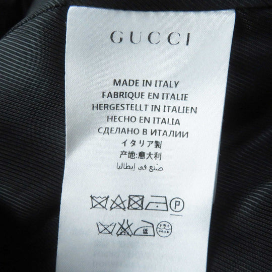 GUCCI coat 410535 Outer: 100% wool, Lining: 100% rayon black Women 38 Used Authentic