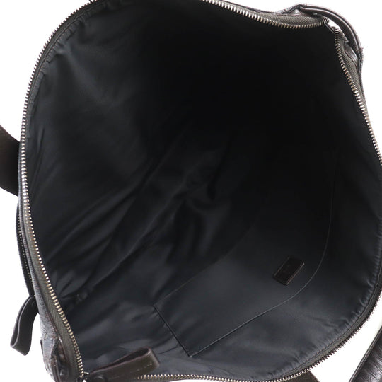 Dunhill Briefcase Main: PVC, Part: Leather Dark brown D-EIGHT mens Used Authentic