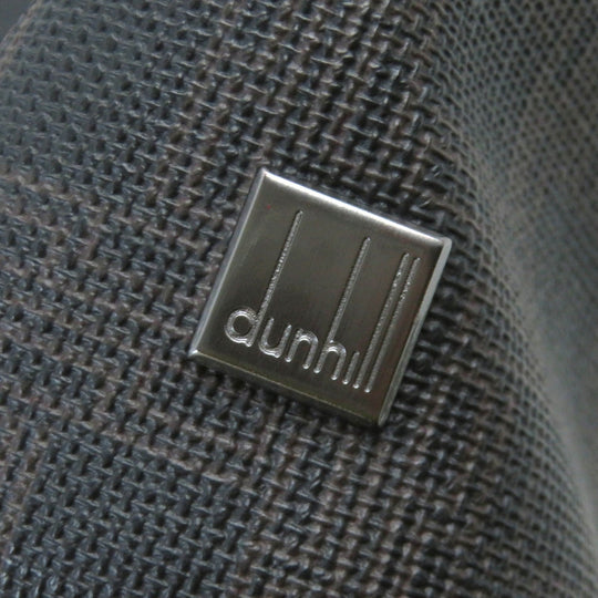 Dunhill Briefcase Main: PVC, Part: Leather Dark brown D-EIGHT mens Used Authentic