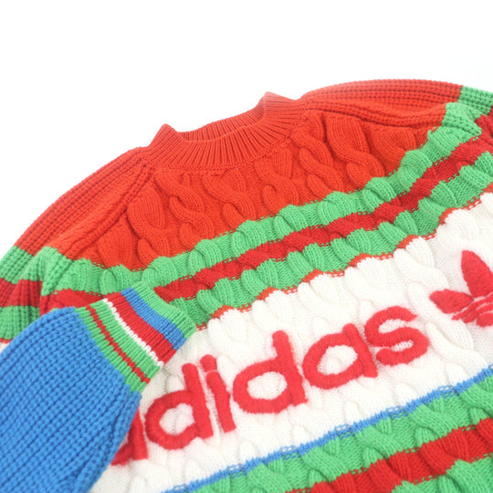 GUCCI sweater 717722 Main: 100% wool, part: 64% mohair, part: 32% nylon, part: 4% wool multicolor mens XS Used Authentic