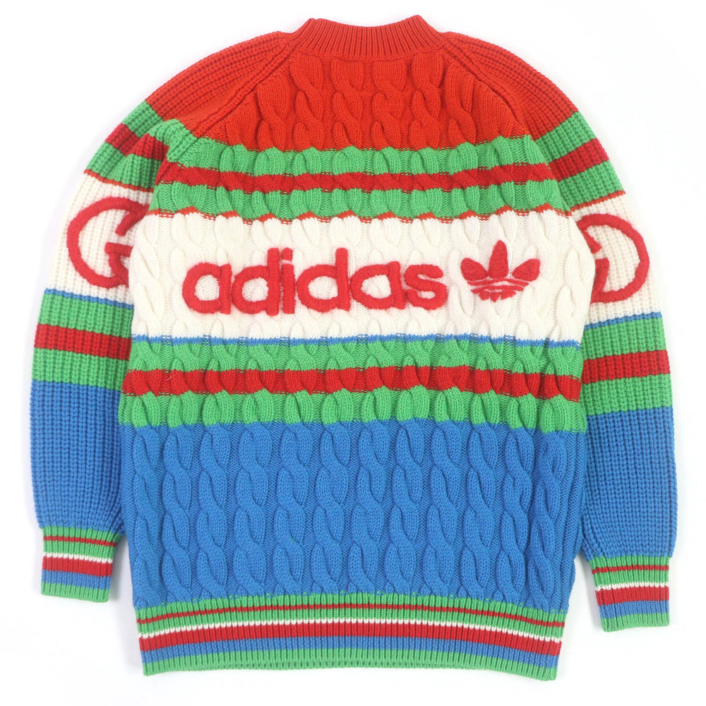 GUCCI sweater 717722 Main: 100% wool, part: 64% mohair, part: 32% nylon, part: 4% wool multicolor mens XS Used Authentic