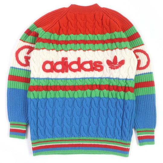 GUCCI sweater 717722 Main: 100% wool, part: 64% mohair, part: 32% nylon, part: 4% wool multicolor mens XS Used Authentic