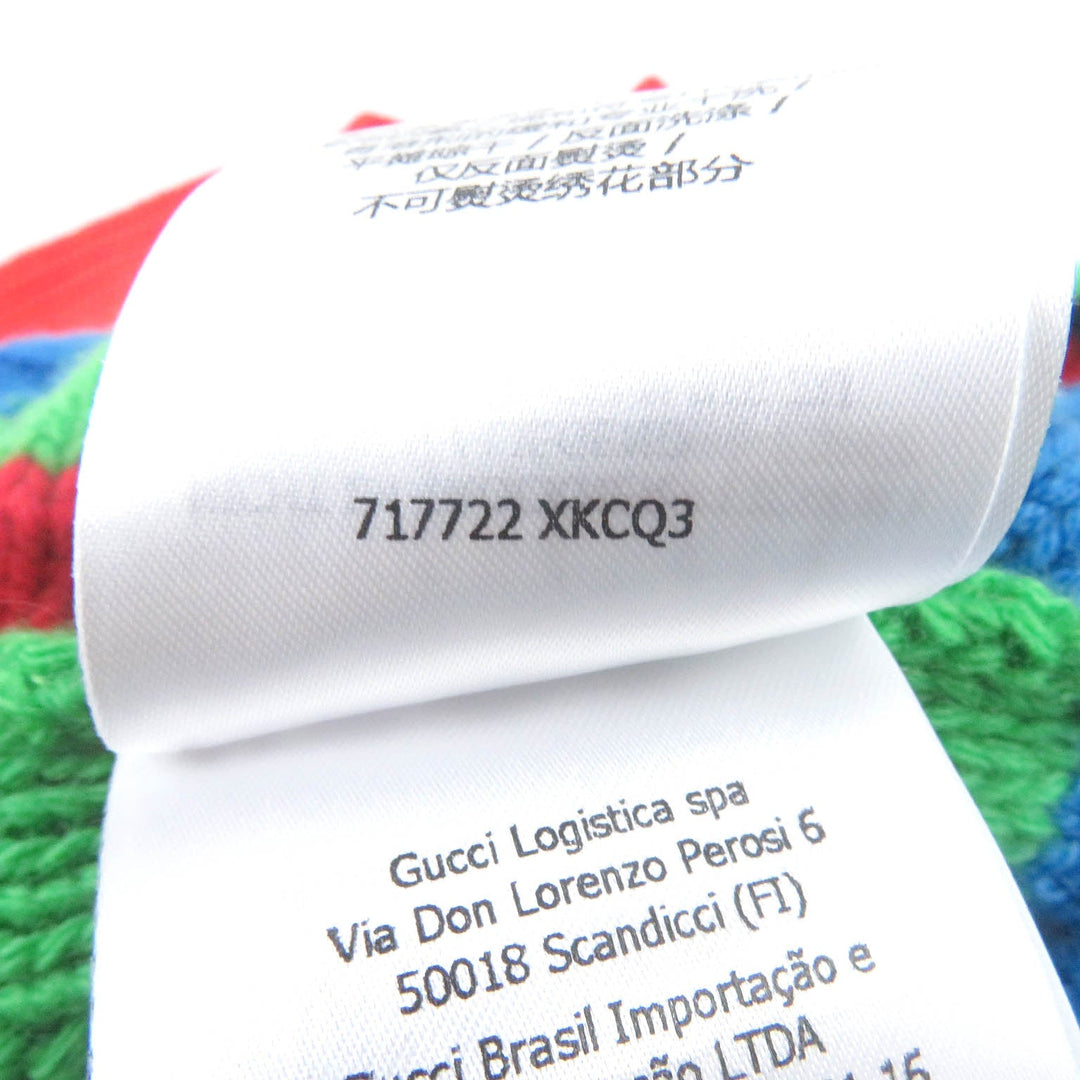 GUCCI sweater 717722 Main: 100% wool, part: 64% mohair, part: 32% nylon, part: 4% wool multicolor mens XS Used Authentic