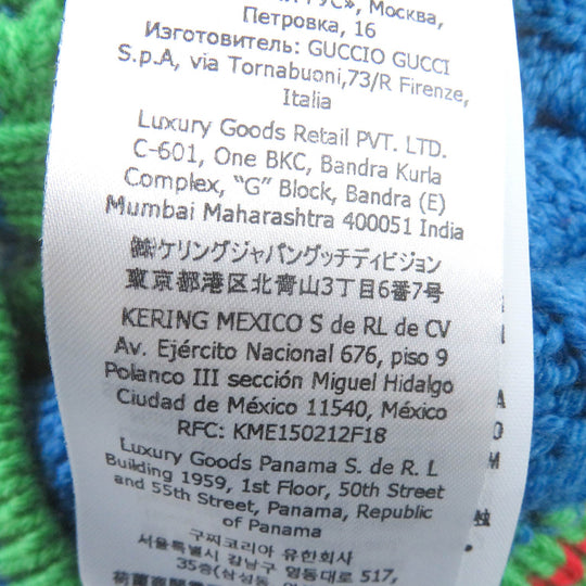 GUCCI sweater 717722 Main: 100% wool, part: 64% mohair, part: 32% nylon, part: 4% wool multicolor mens XS Used Authentic