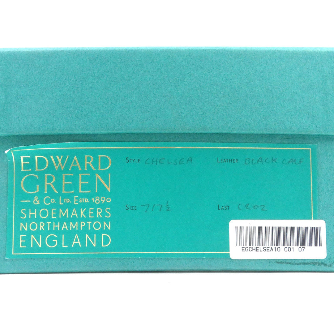 EDWARD GREEN Dress shoes Main: Leather black Chelsea C202 Last mens 7 1/2 C Used Authentic