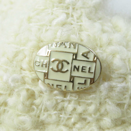 CHANEL Tweed skirt P59644 Outer: 88% wool, Outer: 7% polyamide (nylon), Outer: 5% silk, Lining: 100% silk, Part: 100% cotton Ivory Women 36 Used Authentic