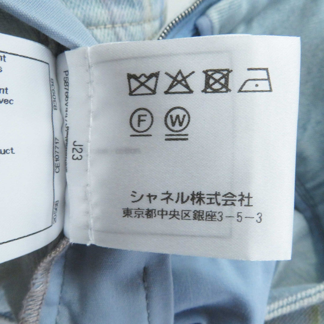 CHANEL skirt P58766 Main: 10% cotton Light blue Women 34 Used Authentic
