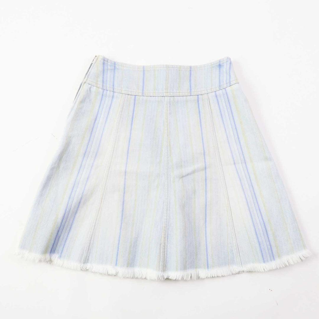 CHANEL skirt P58766 Main: 10% cotton Light blue Women 34 Used Authentic