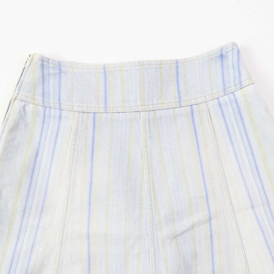 CHANEL skirt P58766 Main: 10% cotton Light blue Women 34 Used Authentic