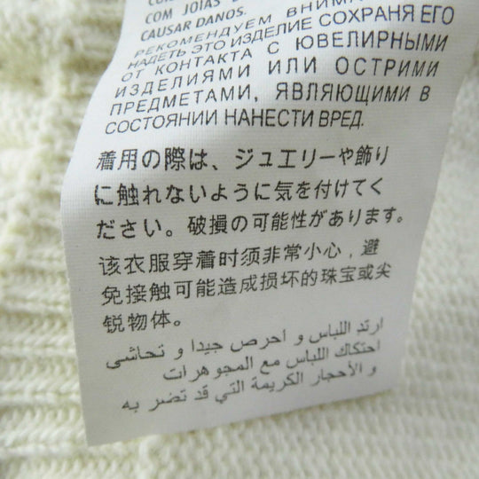 GUCCI one piece 642084 Outer: 100% wool, Part: 98% wool, Part: 1% polyurethane, Part: 1% nylon, Applique: 100% polyester Ivory Women S Used Authentic