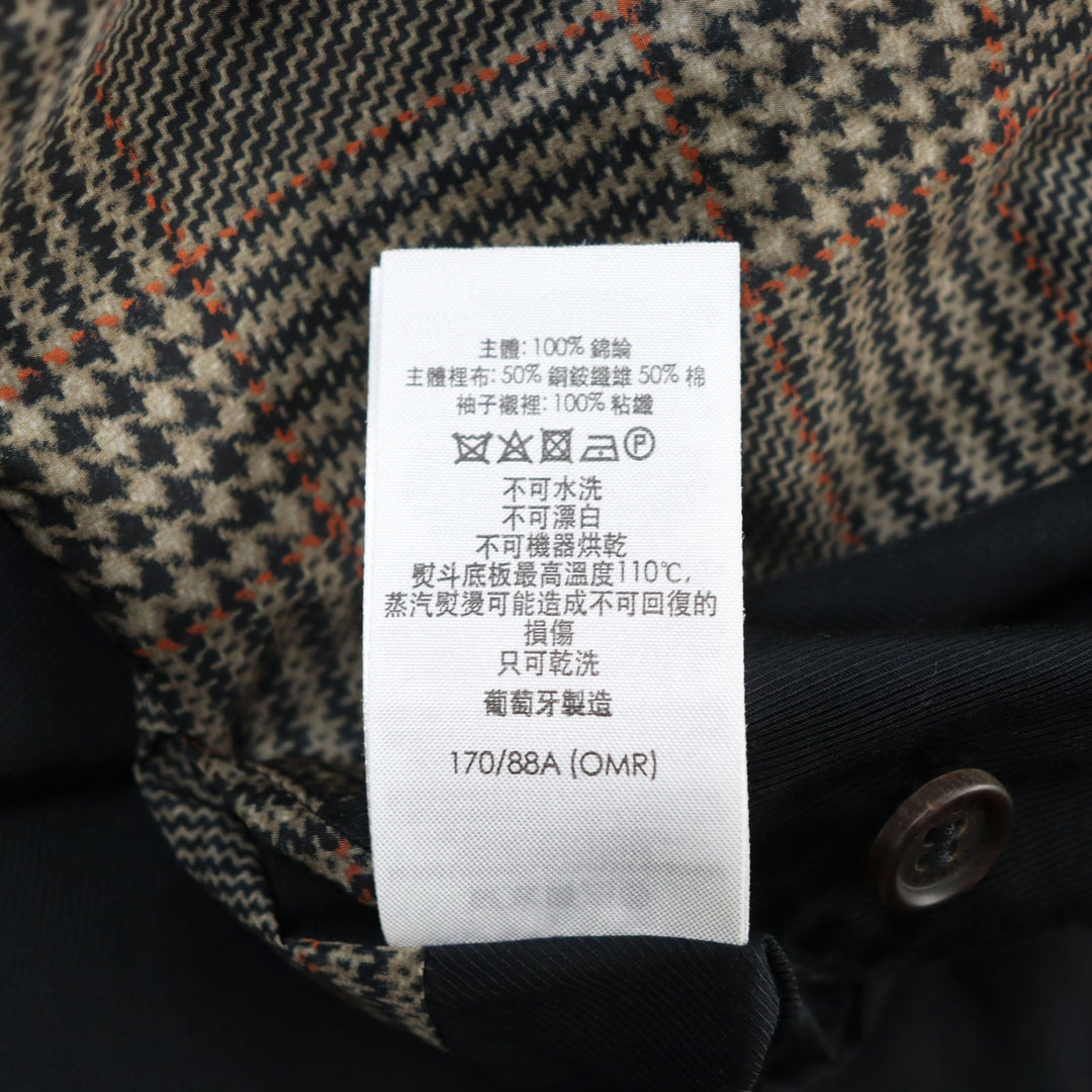 Dunhill Stainless collar coat Outer: 100% nylon, Lining: 50% cupra, Lining: 50% cotton, Sleeve lining: 100% rayon Brown type mens M Used Authentic