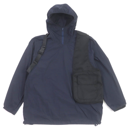 LOUIS VUITTON Blouson Main: 95% nylon, Main: 5% polyurethane, Part: 100% nylon Navy mens 50 Used Authentic