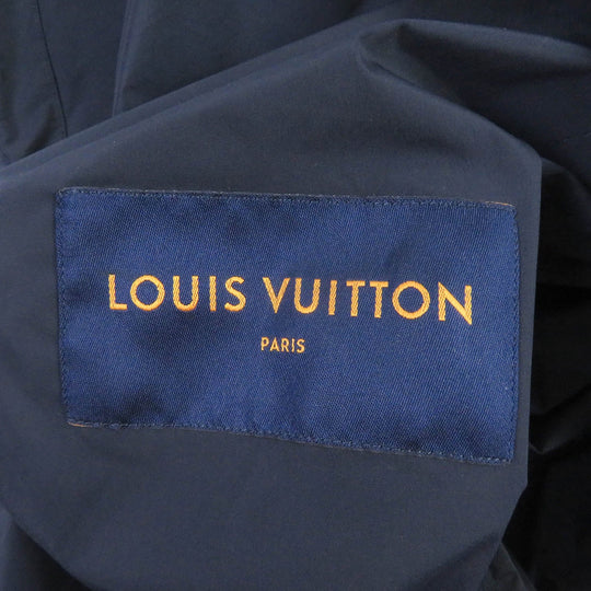 LOUIS VUITTON Blouson Main: 95% nylon, Main: 5% polyurethane, Part: 100% nylon Navy mens 50 Used Authentic
