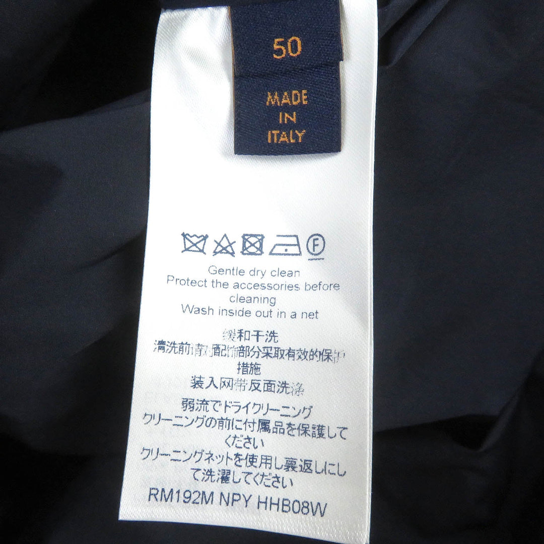 LOUIS VUITTON Blouson Main: 95% nylon, Main: 5% polyurethane, Part: 100% nylon Navy mens 50 Used Authentic