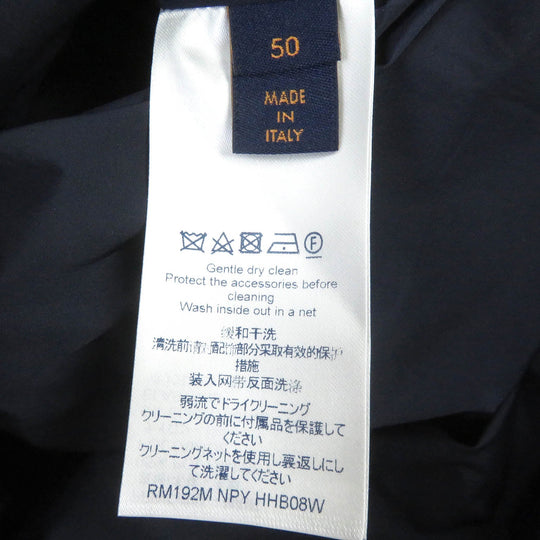 LOUIS VUITTON Blouson Main: 95% nylon, Main: 5% polyurethane, Part: 100% nylon Navy mens 50 Used Authentic