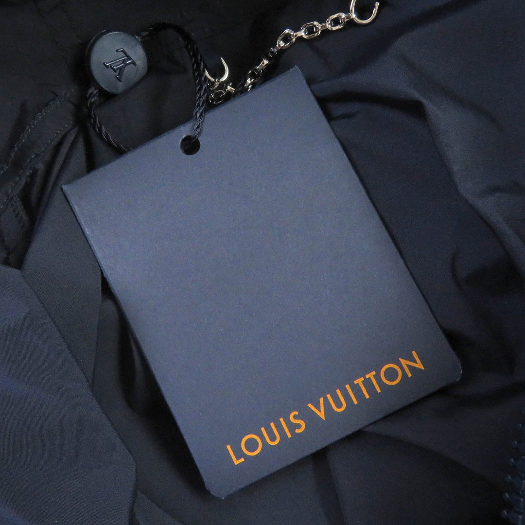 LOUIS VUITTON Blouson Main: 95% nylon, Main: 5% polyurethane, Part: 100% nylon Navy mens 50 Used Authentic