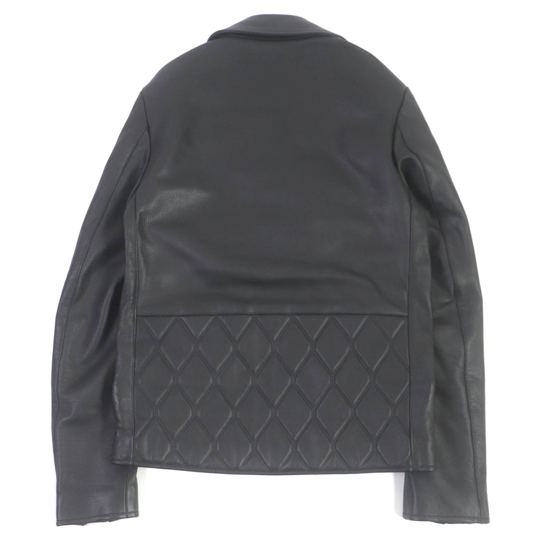 BALENCIAGA leather jacket 260428 Outer: Leather, Lining: 100% Cupra, Filling: 100% Polyurethane black mens 44 Used Authentic