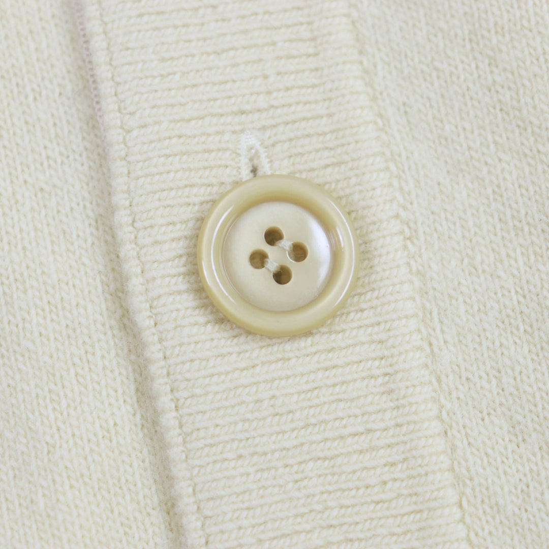 GUCCI cardigan 706917 Main: 100% wool, Applique: 100% polyester Yellow beige Gucci Lovelight mens M Used Authentic