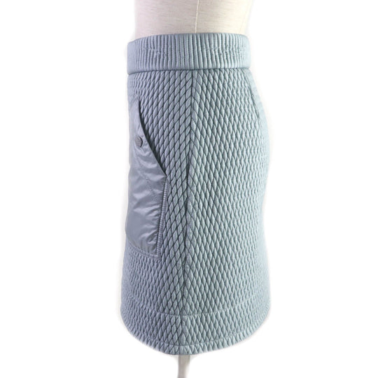 MONCLER skirt Outer: 100% nylon, Lining: 100% nylon, Part: 100% nylon, Filling: 100% polyester Light blue GONNA Women 38 Used Authentic