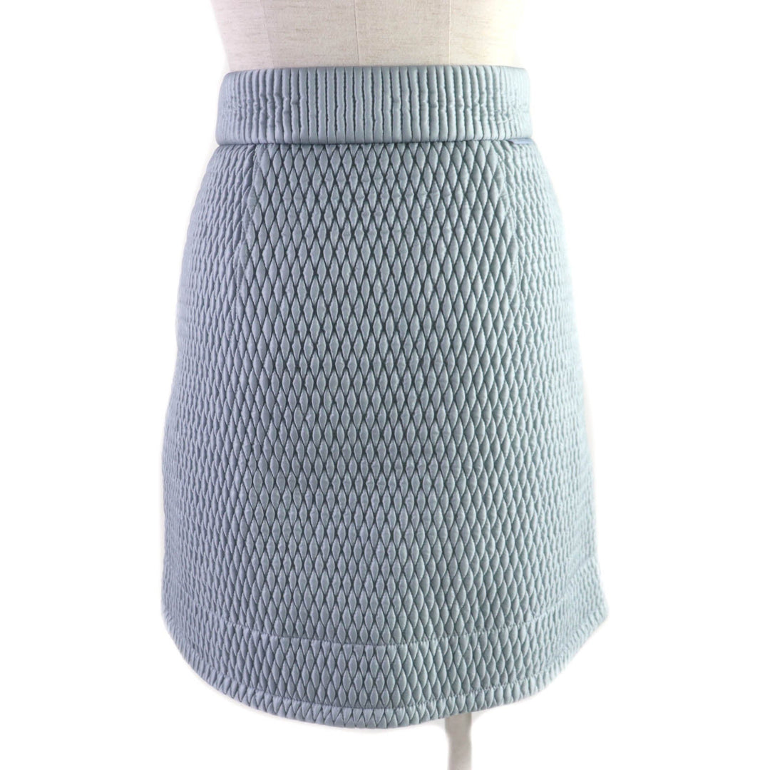 MONCLER skirt Outer: 100% nylon, Lining: 100% nylon, Part: 100% nylon, Filling: 100% polyester Light blue GONNA Women 38 Used Authentic