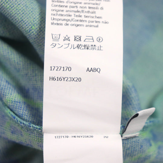 LOEWE Short sleeve shirt H616Y23X20 Main: 78% cotton, Main: 22% polyester Acid green Paula's Ibiza Anagram Terry Cotton Jacquard Short Sleeve mens S Used Authentic