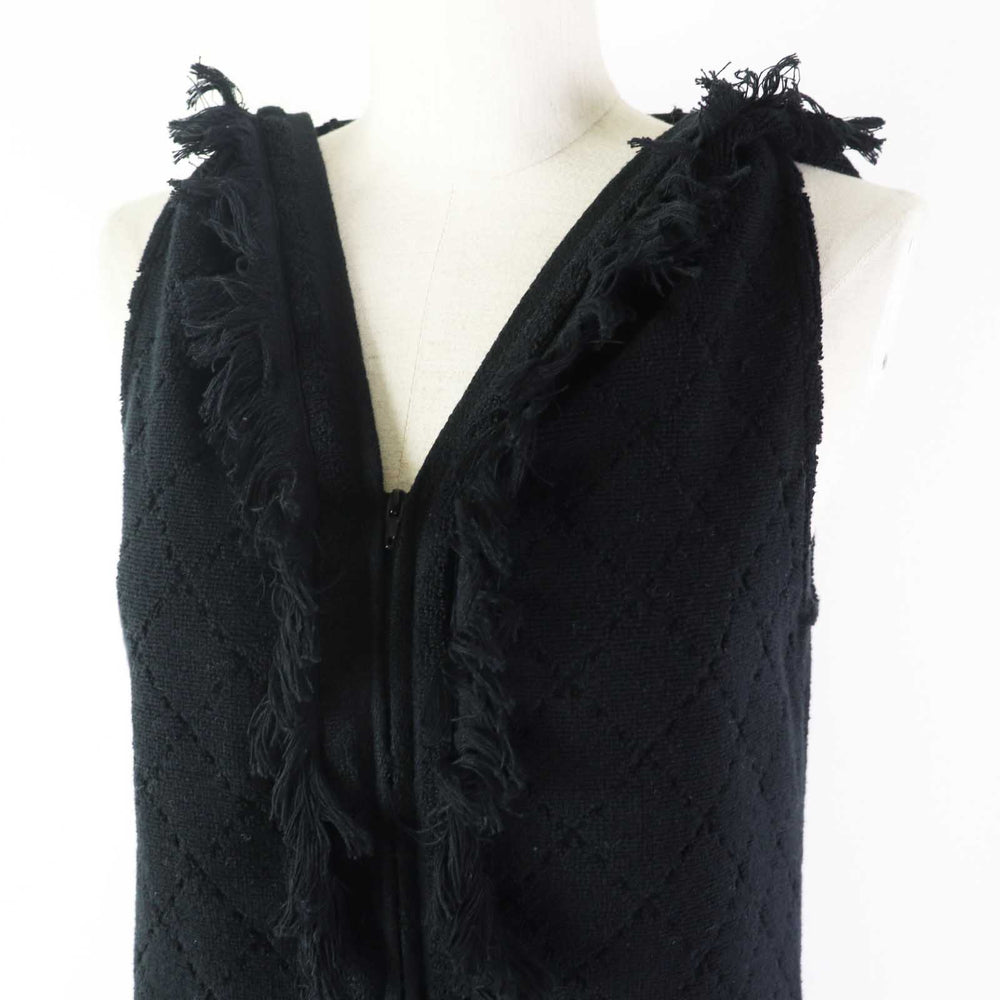 CHANEL one piece 15P P51319 Outer material: 100% cotton black Women 34 Used Authentic