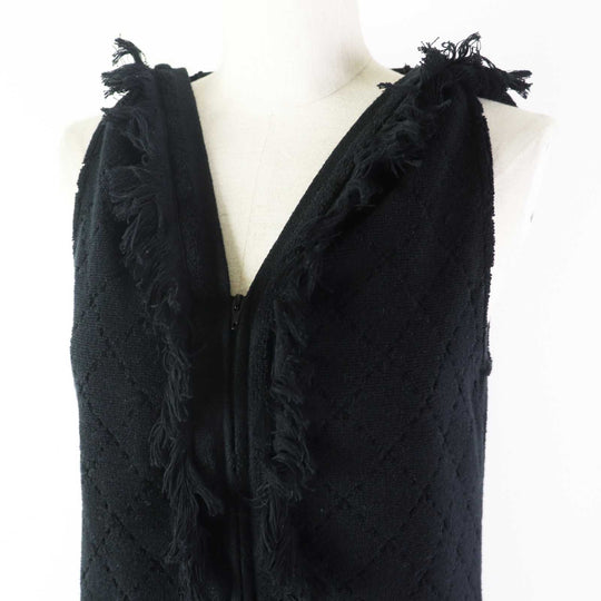 CHANEL one piece 15P P51319 Outer material: 100% cotton black Women 34 Used Authentic