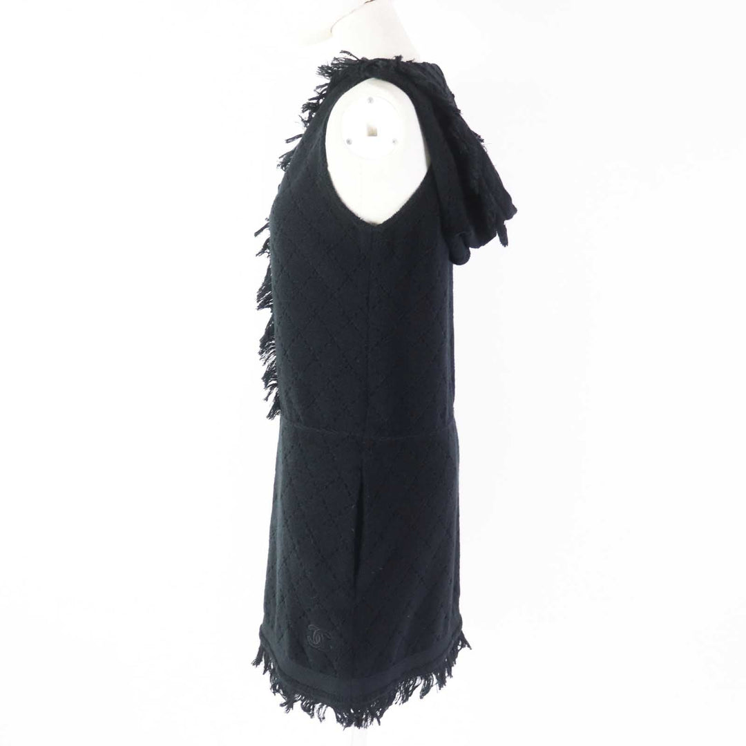 CHANEL one piece 15P P51319 Outer material: 100% cotton black Women 34 Used Authentic