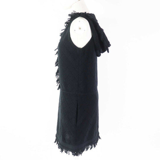 CHANEL one piece 15P P51319 Outer material: 100% cotton black Women 34 Used Authentic
