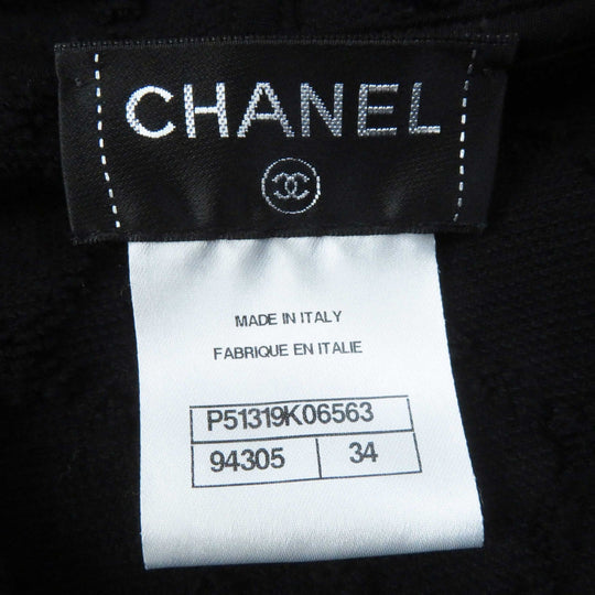 CHANEL one piece 15P P51319 Outer material: 100% cotton black Women 34 Used Authentic