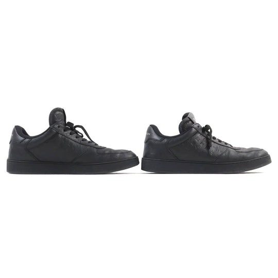 LOUIS VUITTON sneakers Main: Leather black Rivoli line mens 7.5 Used Authentic
