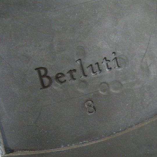 Berluti Sandals Main: Leather Dark brown Cyrus Oman Calligraphy mens 8 Used Authentic