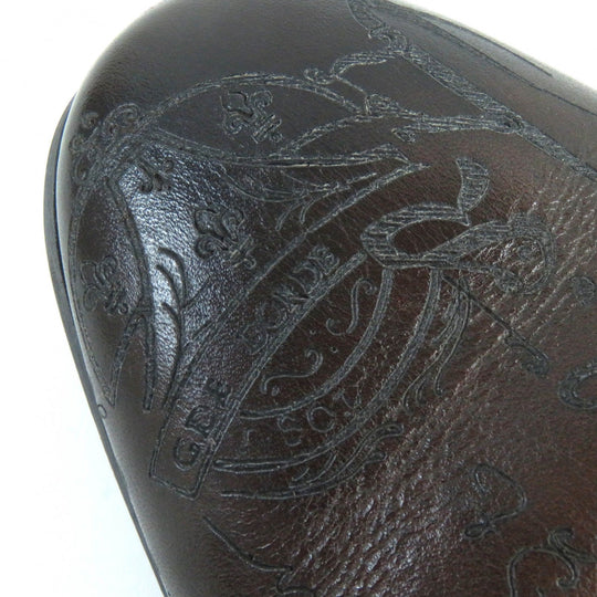 Berluti Sandals Main: Leather Dark brown Cyrus Oman Calligraphy mens 8 Used Authentic