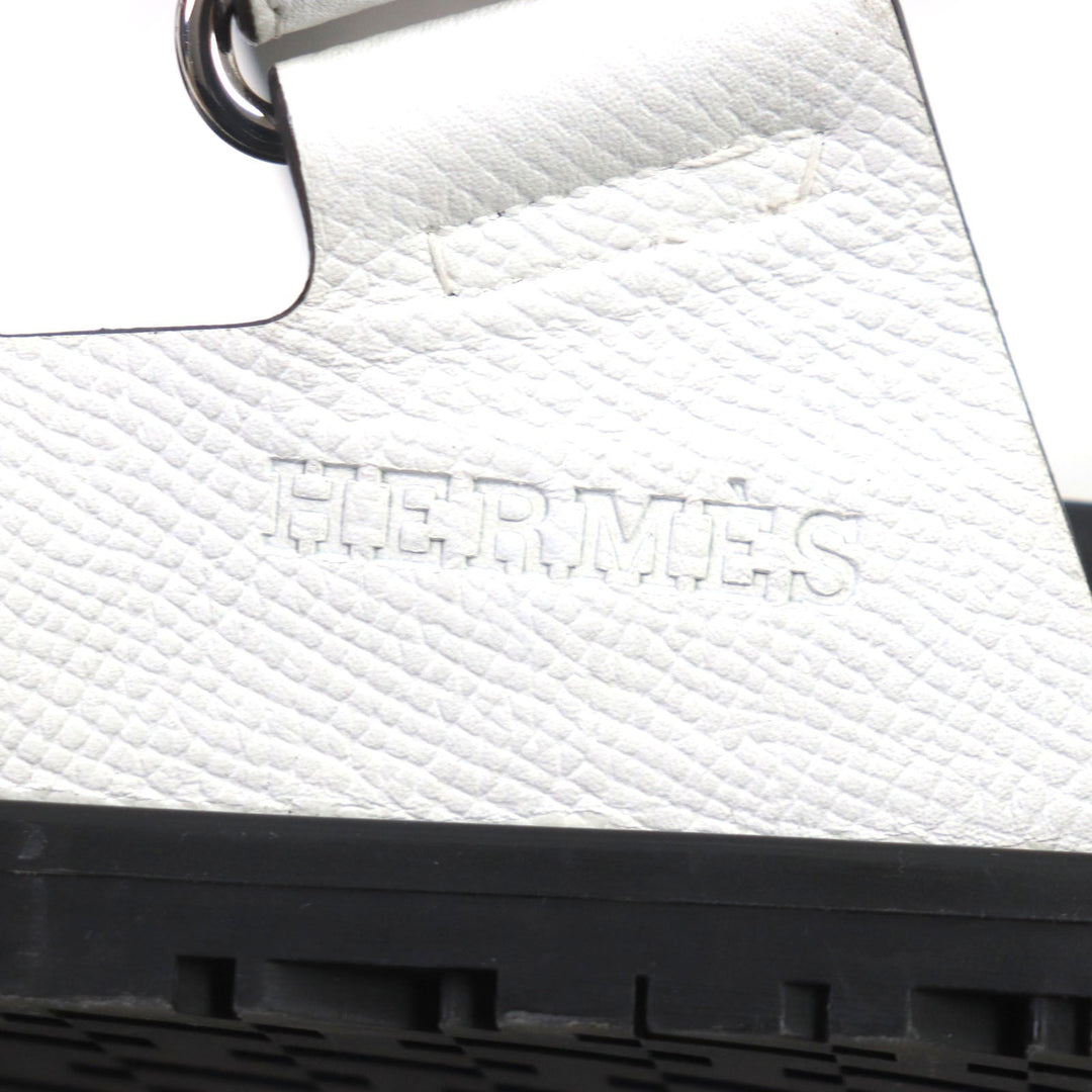 HERMES Sandals Main: Leather white Shipre mens 42 Used Authentic