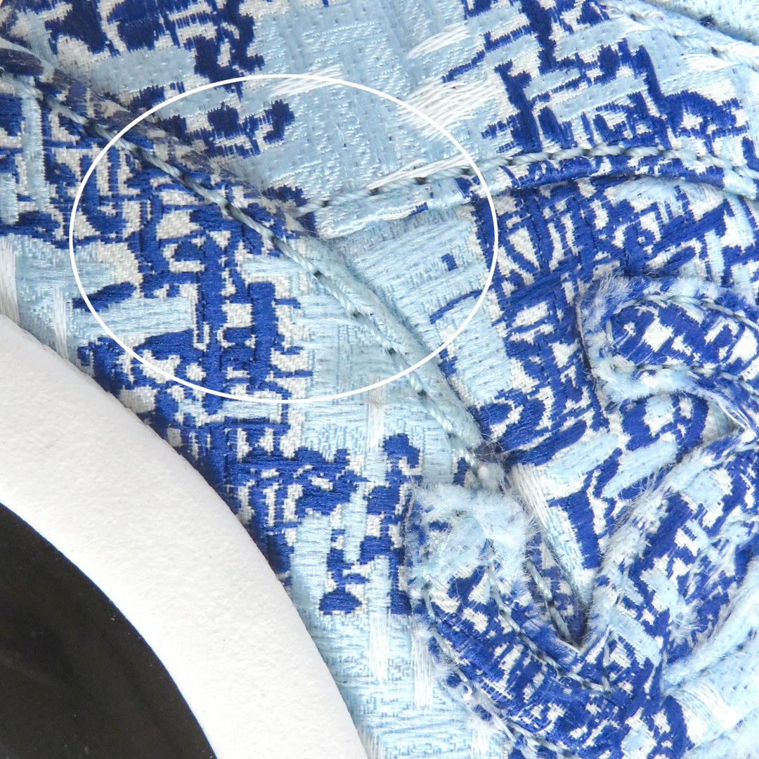 CHANEL Low cut sneakers G45585 fabric blue 36