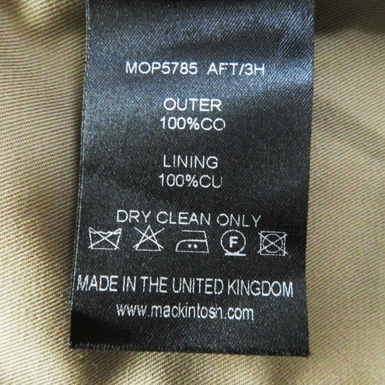 Mackintosh Stainless collar coat MO6938 Main: 100% cotton, lining: 100% cupra beige Women 12 Used Authentic