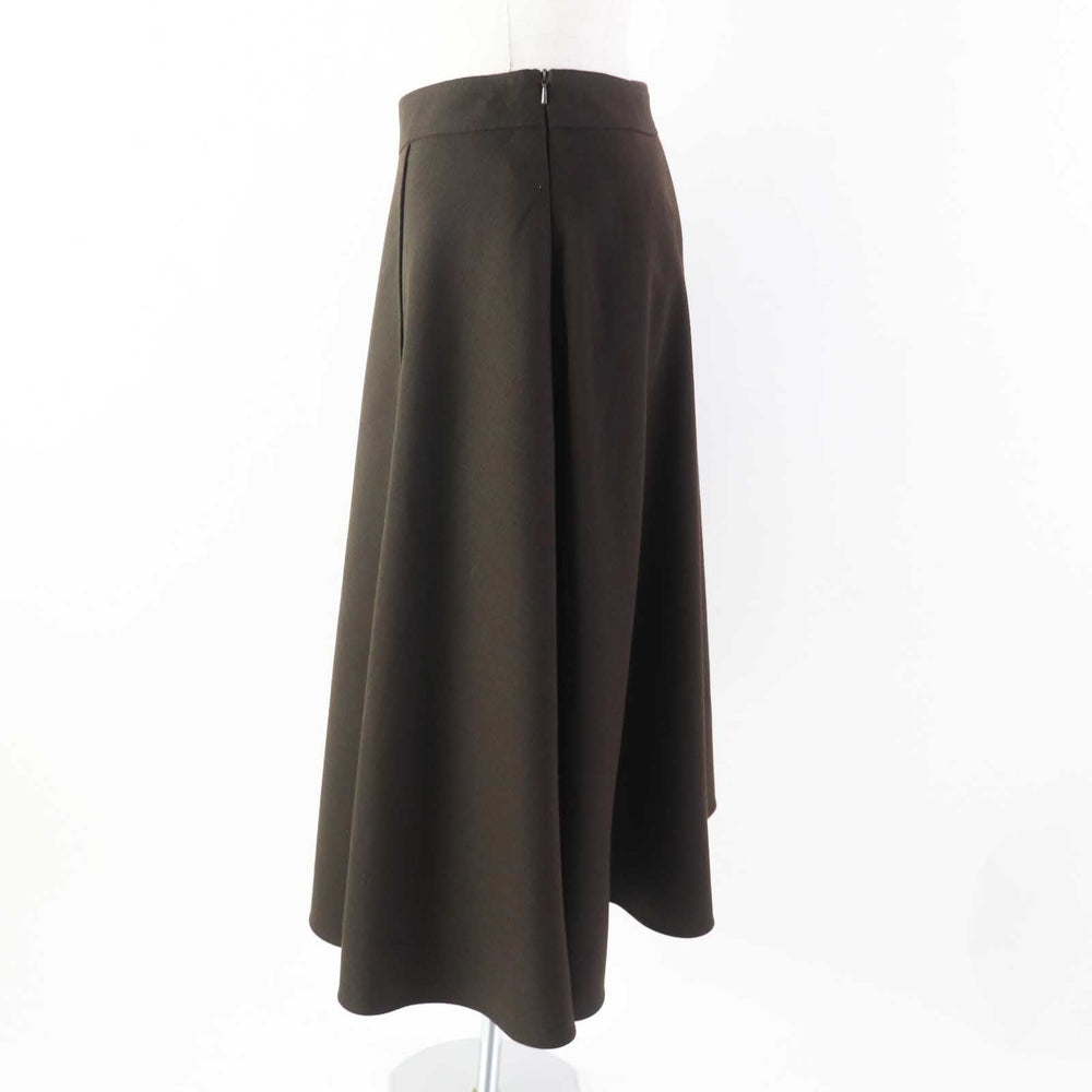 FOXEY NEW YORK Long skirt 43095 Outer material: 37% polyester, Outer material: 36% rayon, Outer material: 25% wool, Outer material: 2% polyurethane, Lining: 100% polyester Dark brown TRAMONTO Women 40 Used Authentic