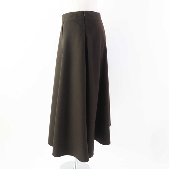FOXEY NEW YORK Long skirt 43095 Outer material: 37% polyester, Outer material: 36% rayon, Outer material: 25% wool, Outer material: 2% polyurethane, Lining: 100% polyester Dark brown TRAMONTO Women 40 Used Authentic