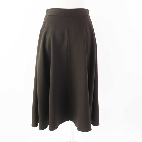 FOXEY NEW YORK Long skirt 43095 Outer material: 37% polyester, Outer material: 36% rayon, Outer material: 25% wool, Outer material: 2% polyurethane, Lining: 100% polyester Dark brown TRAMONTO Women 40 Used Authentic