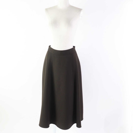 FOXEY NEW YORK Long skirt 43095 Outer material: 37% polyester, Outer material: 36% rayon, Outer material: 25% wool, Outer material: 2% polyurethane, Lining: 100% polyester Dark brown TRAMONTO Women 40 Used Authentic