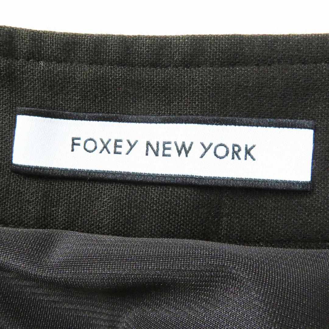 FOXEY NEW YORK Long skirt 43095 Outer material: 37% polyester, Outer material: 36% rayon, Outer material: 25% wool, Outer material: 2% polyurethane, Lining: 100% polyester Dark brown TRAMONTO Women 40 Used Authentic
